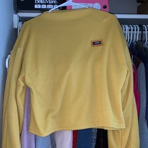 yellow sweater